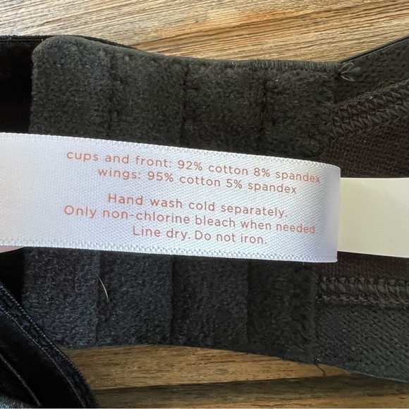 Cacique Cotton Collection Black Unlined Demi Bra 38D NWT - Picture 9 of 9